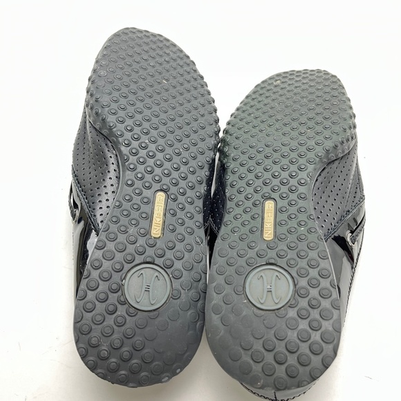 COLE HAAN G Series Black Perforated Genuine Patent Leather Mules Loafers sz 6 B - Picture 13 of 16